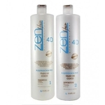 Ficha técnica e caractérísticas do produto Zen Hair Plástica Dos Fios 4d Escova Progressiva 2x1000ml