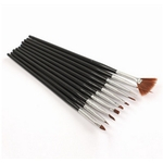 Ficha técnica e caractérísticas do produto Zerone Nail Art Polishing Gel Brush DIY Pen Tools UV Gel Cosmetic Decoration 10 Pcs / Set