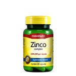 Ficha técnica e caractérísticas do produto Zinco 100% IDR 60 Cápsulas 7mg Maxinutri